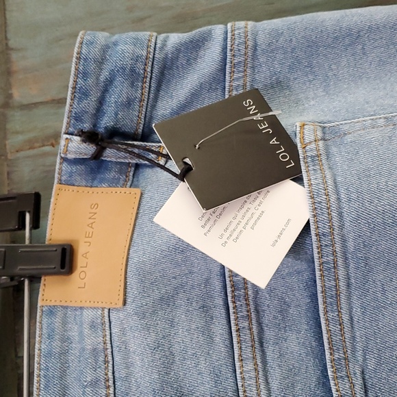 LOLA JEANS DENVER-DS High Rise Straight Jeans, Size 38, NWT - Picture 6 of 13
